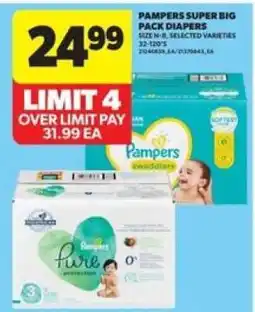 Real Canadian Superstore Pampers Super Big Pack Diapers offer