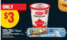 No Frills Astro, Iögo, Liberté Greek 4% Yogurt or Pillsbury Refrigerated Dough offer