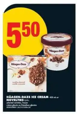 No Frills HÄAGEN-DAZS ICE CREAM OR NOVELTIES offer
