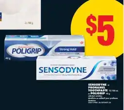 No Frills Sensodyne or Pronamel Toothpaste or Poligrip offer