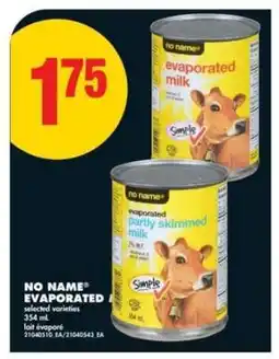 No Frills NO NAME EVAPORATED offer