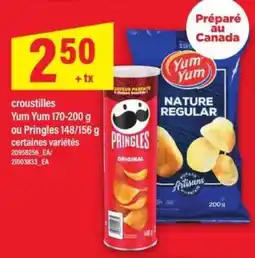 Maxi croustilles Yum Yum ou Pringles offer