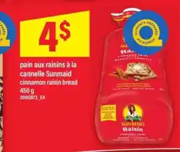 Maxi pain aux raisins à la cannelle Sunmaid offer