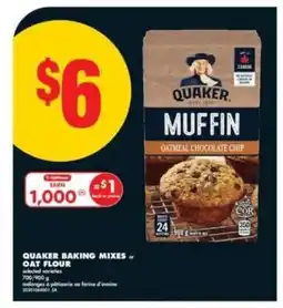 No Frills Quaker Baking Mixes or Oat Flour offer