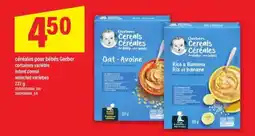Maxi Gerber céréales pour bébés offer