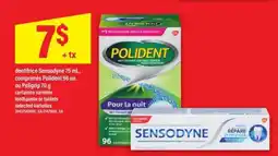 Maxi Sensodyne 75 mL, Polident 96 un offer