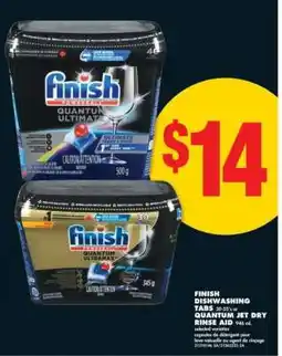 No Frills Finish Dishwashing Tabs or Quantum Jet Dry Rinse Aid offer