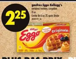Maxi gaufres Eggo Kellogg's offer