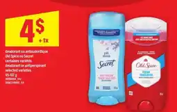 Maxi Old Spice ou Secret offer