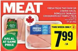 Food Basics Boneless Skinless Chicken Breast Family Pack offer
