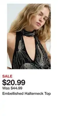 H&M Embellished Halterneck Top offer