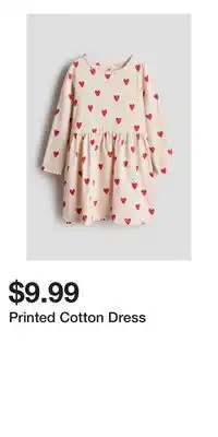 H&M Printed Cotton Dress offer