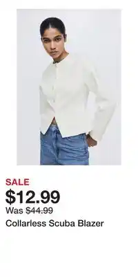 H&M Collarless Scuba Blazer offer