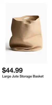 H&M Large Jute Storage Basket offer