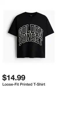 H&M Loose-Fit Printed T-Shirt offer