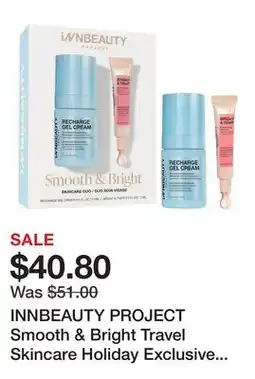 Sephora INNBEAUTY PROJECT Smooth & Bright Travel Skincare Holiday Exclusive Set offer