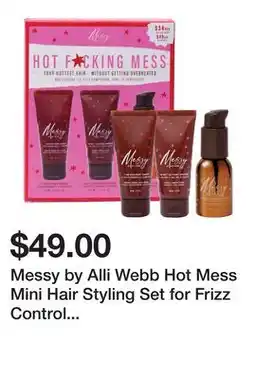 Sephora Messy by Alli Webb Hot Mess Mini Hair Styling Set for Frizz Control and Hydration offer