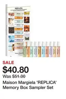 Sephora Maison Margiela 'REPLICA' Memory Box Sampler Set offer