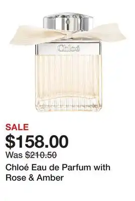 Sephora Chloé Eau de Parfum with Rose & Amber offer