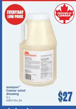 Wholesale Club SUNSPUN CAESAR SALAD DRESSING offer