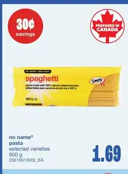 Wholesale Club PASTA offer