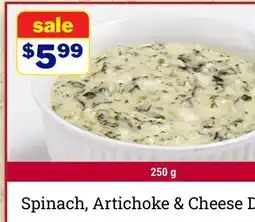 M & M Food Market Spinach, Artichoke & Cheese Dip offer