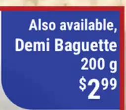 M & M Food Market Demi Baguette offer