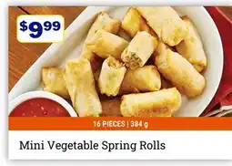 M & M Food Market Mini Vegetable Spring Rolls offer