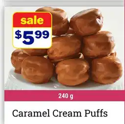 M & M Food Market Caramel Cream Puffs offer