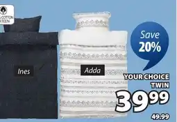 JYSK Ines, Adda Duvet Cover Set offer