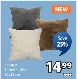 JYSK Felino Throw cushion offer