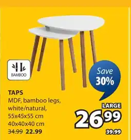 JYSK Taps MDF, bamboo legs offer