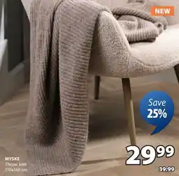 JYSK MYSKE Throw, knit offer