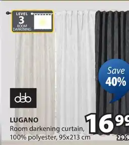 JYSK Lugano Room darkening curtain offer