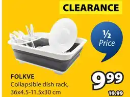 JYSK FOLKVE Collapsible dish rack offer