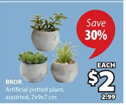 JYSK BROR Artificial potted plant offer