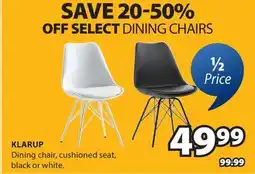 JYSK KLARUP Dining chair offer