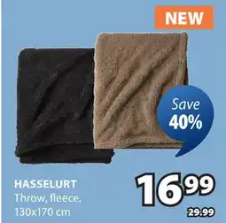 JYSK HASSELURT Throw offer