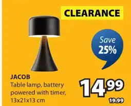 JYSK Jacob Table lamp offer