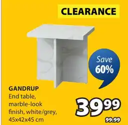 JYSK GANDRUP End table offer
