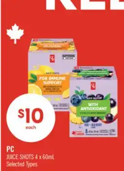 Shoppers Drug Mart PC JUICE SHOTS offer