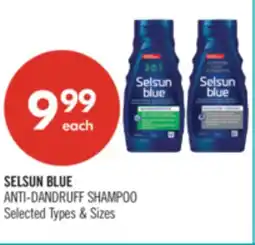 Shoppers Drug Mart SELSUN BLUE ANTI-DANDRUFF SHAMPOO offer