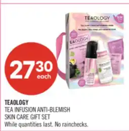 Shoppers Drug Mart TEAOLOGY TEA INFUSION ANTI-BLEMISH SKIN CARE GIFT SET offer