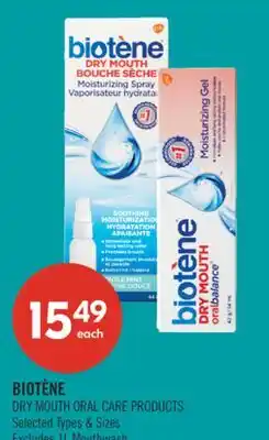 Shoppers Drug Mart BIOTÈNE DRY MOUTH ORAL CARE PRODUCTS offer