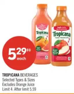 Shoppers Drug Mart TROPICANA BEVERAGES offer