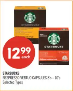 Shoppers Drug Mart STARBUCKS NESPRESSO VERTUO CAPSULES offer
