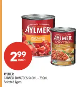 Shoppers Drug Mart AYLMER CANNED TOMATOES offer