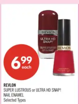 Shoppers Drug Mart REVLON SUPER LUSTROUS or ULTRA HD SNAP! NAIL ENAMEL offer