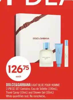 Shoppers Drug Mart DOLCE & GABBANA LIGHT BLUE POUR HOMME 2-PIECE SET offer