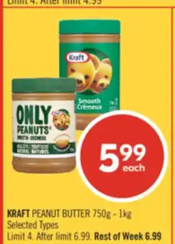 Shoppers Drug Mart KRAFT PEANUT BUTTER offer